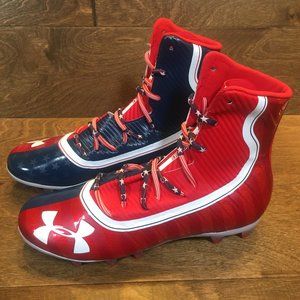 NEW Under Armour Highlight USA Football Cleats 9.5